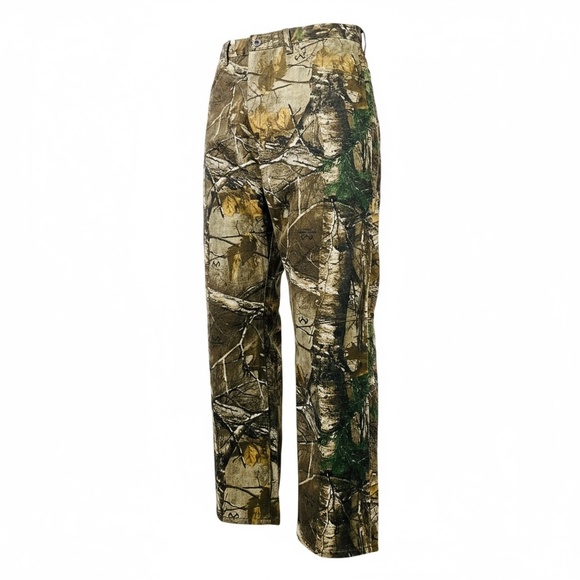 Mens Wrangler Pro Gear Realtree Camo Pants W38xL31 Hardwoods Hunting Waking - Picture 1 of 12